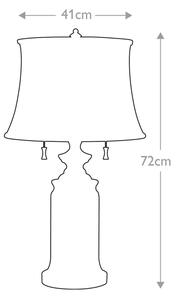 Lampă de masă Feiss FE-STATEROOM-TL-BB STATEROOM 2xE27/60W/230V alamă