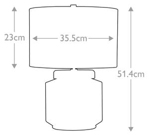 Lampă de masă Elstead LUGA-TL-NATURAL LUGA 1xE27/60W/230V