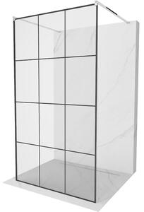Mexen Kioto, paravan de duș 100 x 200 cm, model sticlă 8 mm transparent/negru, 2x distanțiere de stabilizare crom, 800-100-002-01-77