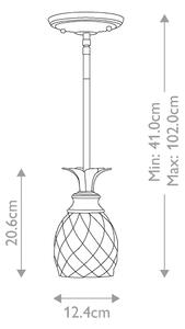 Lustră pe tijă Hinkley HK-PLANTATION-MP-BB PLANTATION 1xE27/60W/230V auriu