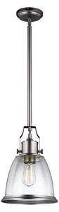 Lustră pe tijă Feiss FE-HOBSON-P-M-SN HOBSON 1xE27/60W/230V argintiu