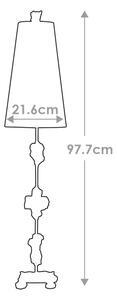 Lampă de masă Flambeau FB-FRAGMENT-TL-G FRAGMENT 1xE27/60W/230V