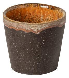 Ceașcă maro închis pentru espresso din gresie ceramică 70 ml Poterie – Casafina