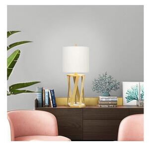 Lampă de masă Elstead APOLLO-TL-WHT APOLLO 1xE27/60W/230V auriu/alb