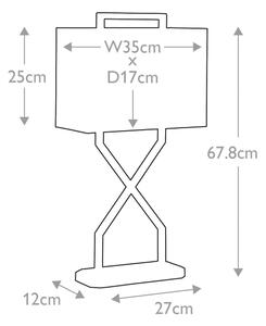 Lampă de masă Elstead CROSS-TL-IVORY CROSS 1xE27/60W/230V auriu/alb