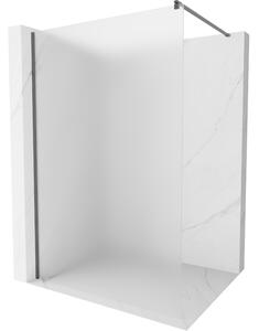 Mexen Kioto, Masa de dus Walk-In 100 x 200 cm, sticla mata 8 mm, profil grafit, 800-100-101-66-30