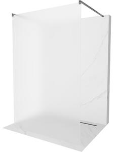 Mexen Kioto, paravan de dus walk-in 130 x 200 cm, sticla mat 8 mm, profil grafit, 800-130-002-95-30