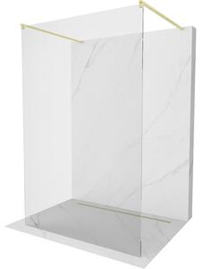 Mexen Kioto, Masa de dus Walk-In 130 x 200 cm, sticla transparenta 8 mm, profil auriu mat, 800-130-002-55-00