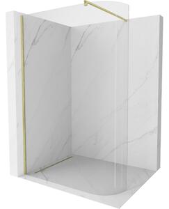 Mexen Kioto, paravan de dus walk-in 160 x 200 cm, sticla transparenta 8 mm, profil auriu mat, 800-160-101-55-06