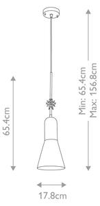 Lustră pe cablu Elstead ETOILE-P-M-AB ETOILE 1xE27/60W/230V