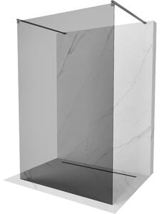Mexen Kioto, Masa de dus Walk-In 130 x 200 cm, sticla gri 8mm, profil grafit, 800-130-002-66-40