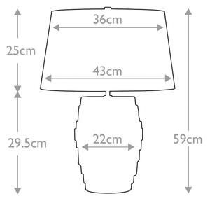 Lampă de masă Elstead NEPTUNE-TL NEPTUNE 1xE27/60W/230V