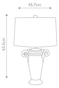 Lampă de masă Flambeau FB-GALLIER-TL GALLIER 1xE27/60W/230V