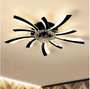 Brilagi-LED Lampă cu ventilator, dimabilă LED/50W/230V 3000-6500K negru+DO