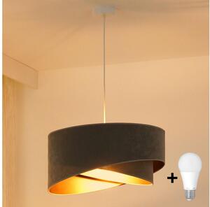 Lustră LED pe cablu Brilagi LYRA 1xE27/15W/230V gri/auriu