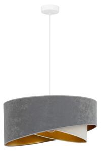 Lustră LED pe cablu Brilagi LYRA 1xE27/15W/230V gri/crem/auriu