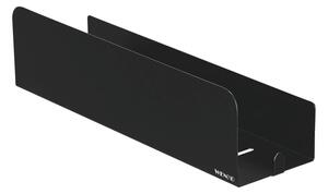 Raft pentru baie negru autoadeziv cu Turbo-Loc din oțel inoxidabil Lizan – Wenko