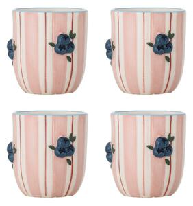 Căni roz 4 buc. pentru cappuccino din ceramică 235 ml Carry – Bloomingville