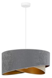 Lustră LED pe cablu Brilagi LYRA 1xE27/15W/230V gri/bej/auriu