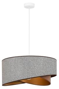 Lustră LED pe cablu Brilagi LYRA 1xE27/15W/230V gri/crem/auriu