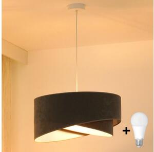 Lustră LED pe cablu Brilagi LYRA 1xE27/15W/230V gri/alb