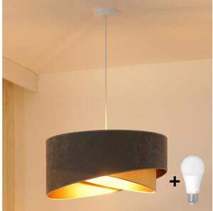Lustră LED pe cablu Brilagi LYRA 1xE27/15W/230V gri/bej/auriu