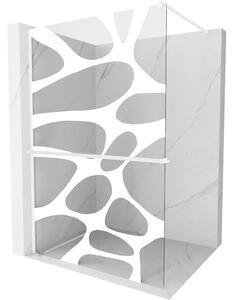 Mexen Kioto+, cabină de duș cu poliță și cuier 100 x 200 cm, sticlă transparentă 8 mm model alb, profil alb, 800-100-121-20-97