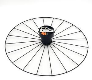 Aplică MONTANA 1xE27/15W/230V d. 45 cm negru