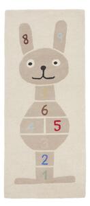 Covor de joacă pentru copii țesut manual din amestesc de lână 75x180 cm Rabbit Hopscotch – OYOY Mini