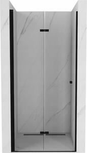 Mexen Lima uși de duș pliabile 80 cm, transparent, negre - 856-080-000-70-00