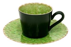 Ceașcă verde/neagră din gresie ceramică 190 ml Riviera – Costa Nova