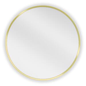 Mexen Loft, oglinda baie rotunda 45 cm, culoare rama auriu lucios, 9850-045-045-000-50