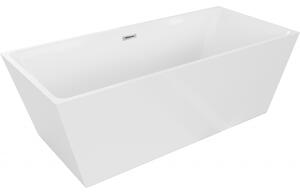 Mexen Lita, cada de sine stătătoare 170 x 75 cm, alb, preaplin cromat, 52121707500-01
