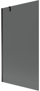 Mexen Next, paravan de baie 1 aripă 100 x 150 cm, aripă fixă, sticlă gri 6 mm, profil negru, 895-100-000-00-40-70