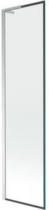 Mexen Next L, paravan de baie cu 1 aripă 50 x 150 cm, model sticlă transparentă-negru de 6 mm, profil cromat, 895-050-000-03-70-01