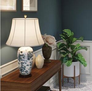 Lampă de masă Elstead BLUE-TRAD-WP-TL BLUE TRADITIONAL 1xE27/60W/230V