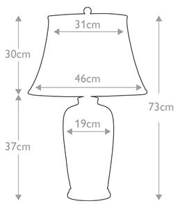 Lampă de masă Elstead BLUE-TRAD-WP-TL BLUE TRADITIONAL 1xE27/60W/230V