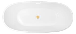 Set cadă freestanding Oltens Stora 12001000, capacul dopului Oltens 09002810