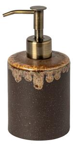 Dozator de săpun lichid maro din gresie ceramică Poterie Bath – Casafina