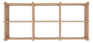 Raft în culoare naturală etajat din lemn de stejar 37 cm Grid – OYOY Living Design