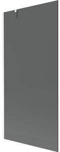 Mexen Next, paravan de baie 1 aripă 90 x 150 cm, aripă fixă, sticlă gri 6 mm, profil alb, 895-090-000-00-40-20