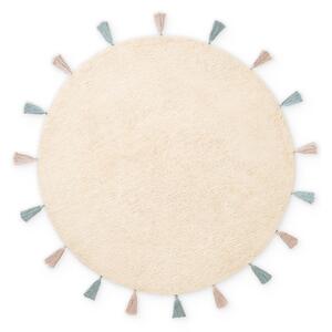 Covor pentru copii crem lavabil/țesut manual din bumbac ø160 cm Snuggle Sunna – Hanse Home