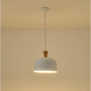 Lustră pe cablu 1xE27/15W/230V alb pr. 27 cm