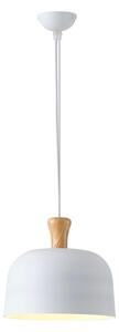 Lustră pe cablu 1xE27/15W/230V alb pr. 27 cm