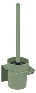 Perie de WC verde autoadezivă cu Turbo-Loc din plastic Lizan – Wenko