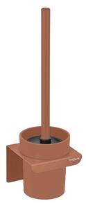 Perie de WC maro autoadezivă cu Turbo-Loc din plastic Lizan – Wenko