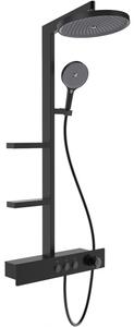 Mexen Plex, set de dus cu manual si cap de ploaie, negru, 78103-70