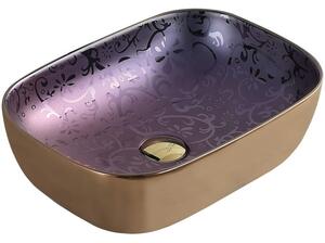Lavoar Mexen RITA, 45x32 cm, violet-auriu, 21084557