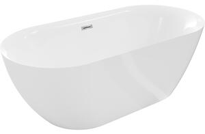Mexen Roxy, cada de baie de sine stătătoare 170 x 80 cm, alb, preaplin cromat, 51201708000-01