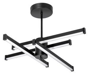 Lustră LED pe tijă 4xLED/10W/230V 3000-6500K d. 68 cm negru